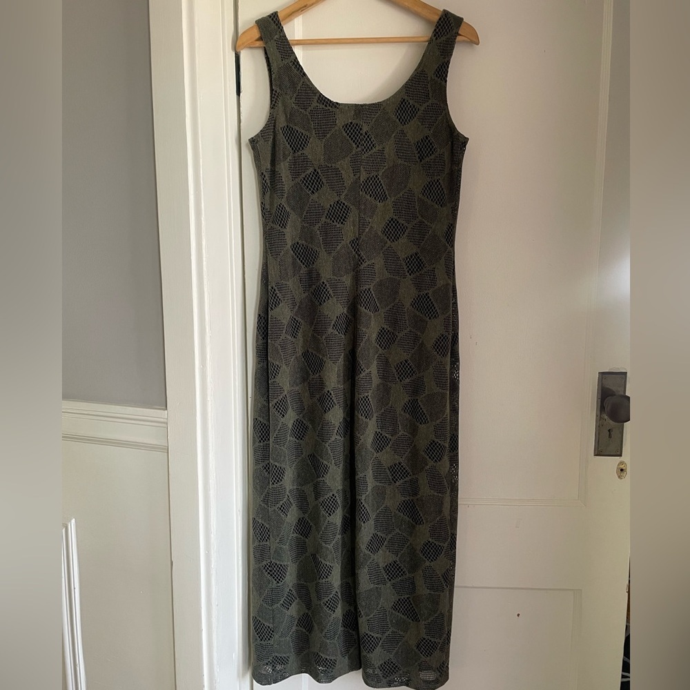 One of a kind 90s Vintage Sophisticate textured dress-medium - Picture 2 of 11